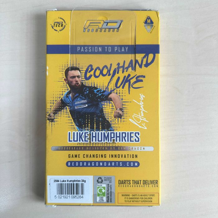 Lotki Red Dragon Luke Humphries TX1 90% AUTOGRAF