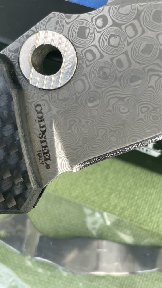нож Cold Steel Night Force, DSC Damascus - N690 + Nitro B, Tri-AD-Lock