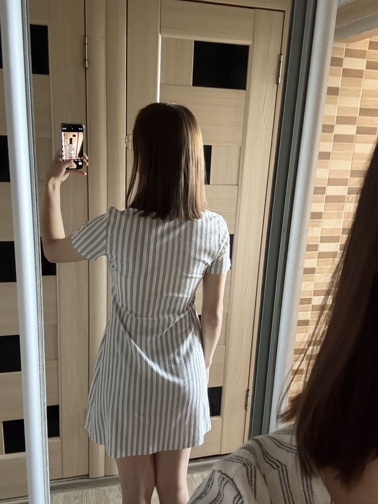 Літня сукня ZARA в смужку, S
