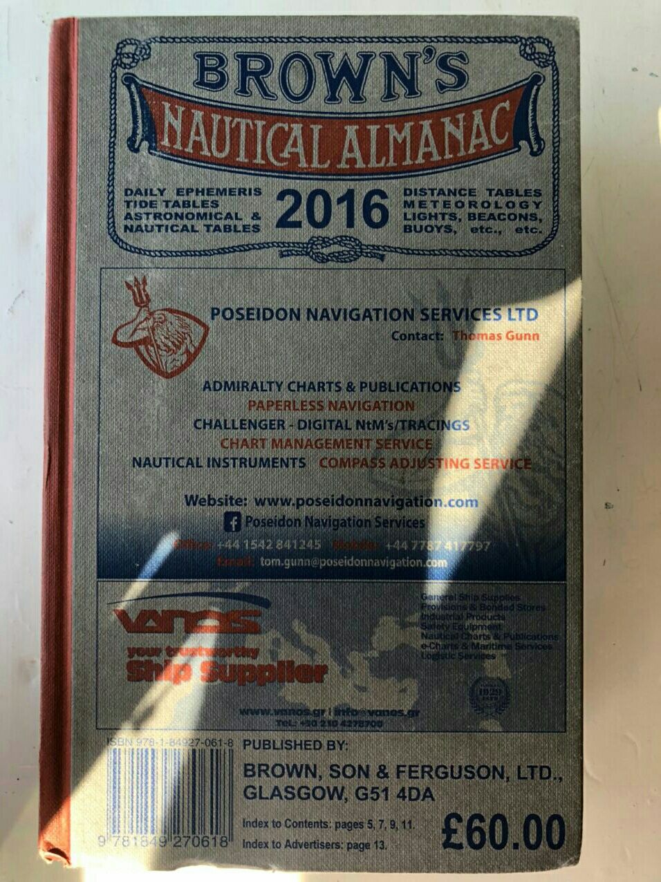 Brown's Nautical Almanac 2016