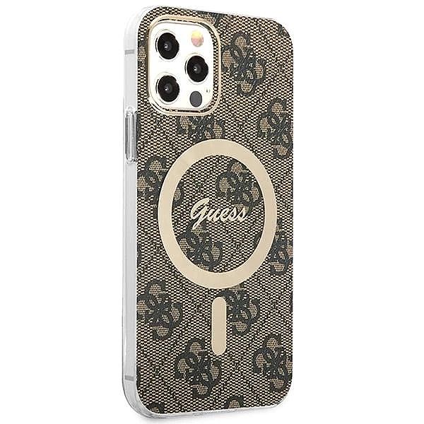 Etui Guess 4G Print MagSafe na iPhone 12 / iPhone 12 Pro + ładowarka i