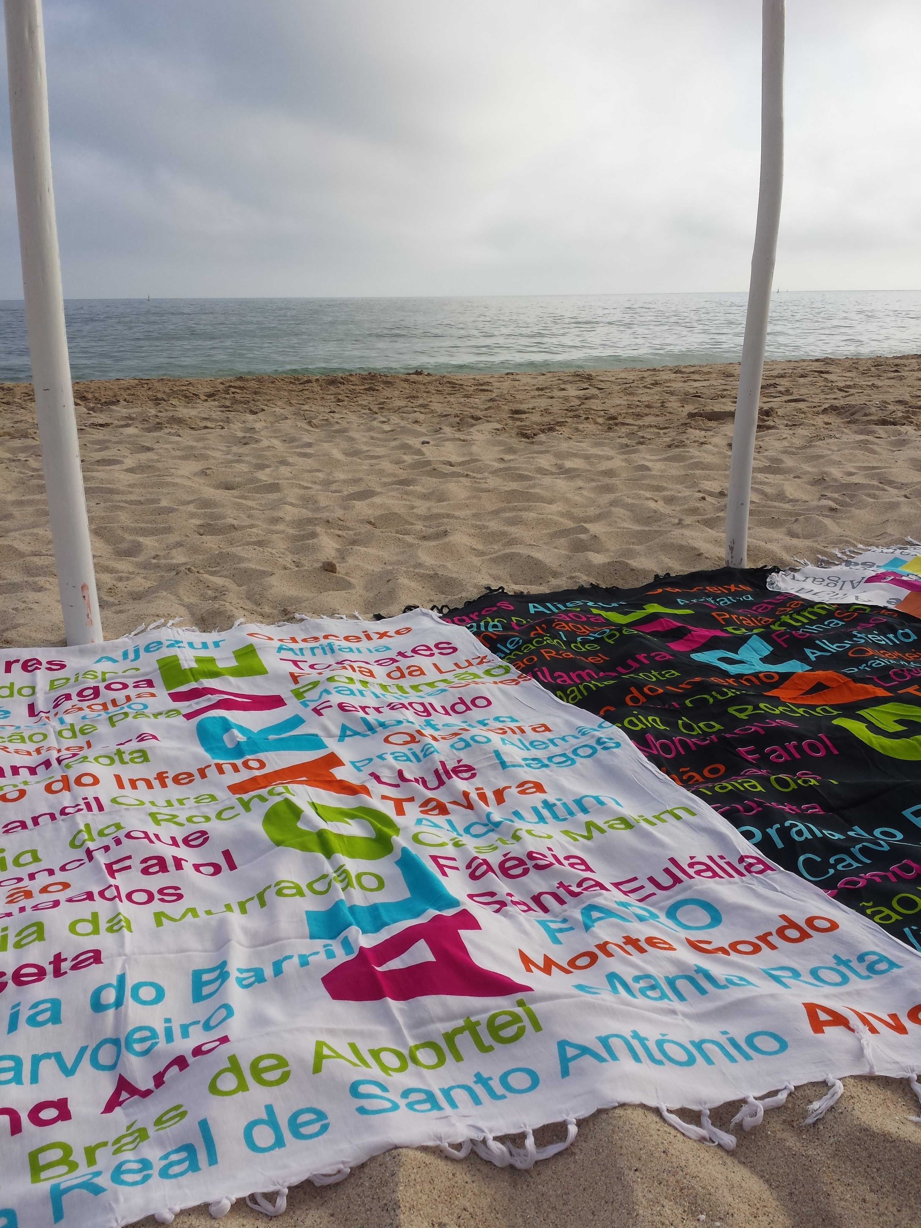 lote revenda pareos toalhas cangas praia portugueses  lisboa algarve