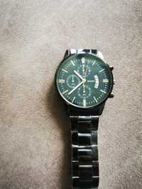 Nowy zegarek męski czarny bransoleta stalowa prezent święta dla