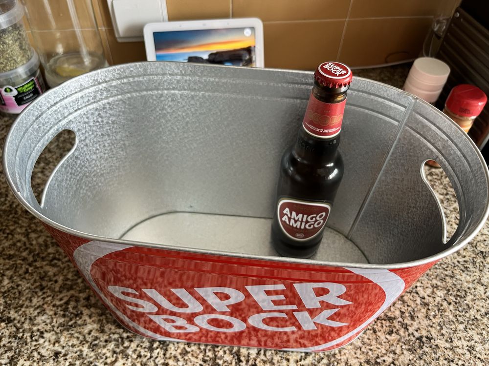 Balde metalico Super Bock