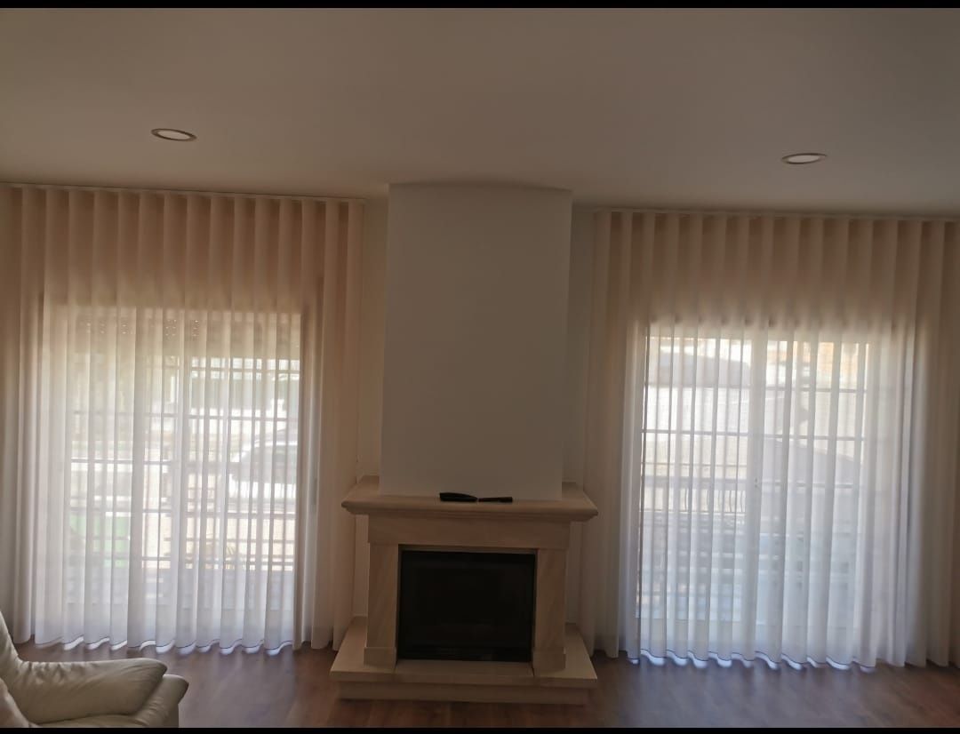 Cortinados de onda perfeita