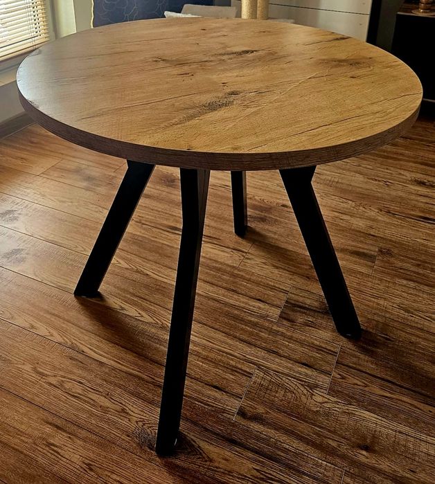 Stół okrągły nierozkładany LOFT o średnicy 90 cm Sosnowiec