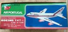 Avião Tap Air Portugal bateria brincar boeing 747