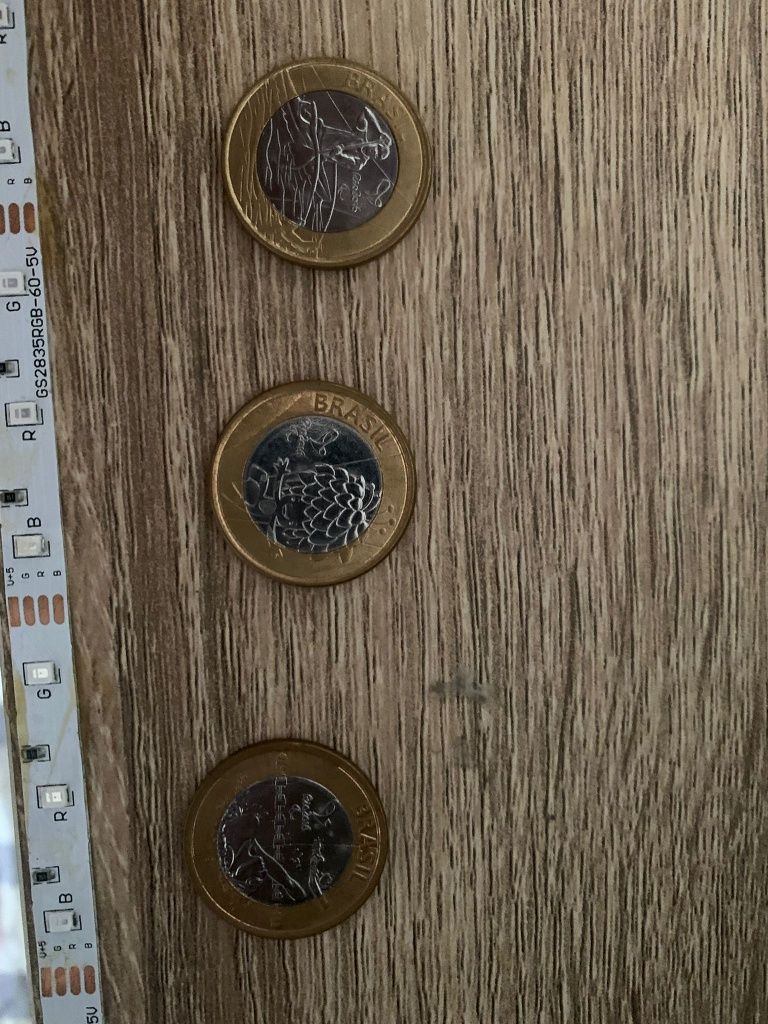 Moedas de 1 real das olimpíadas