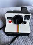 Polaroid 1000 red button VINTAGE skórzany futrał pokrowiec