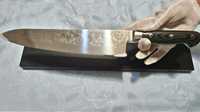 Шеф Нож 62 од.твердості 67 шаров Дамаск 27 см лезо (Япония)