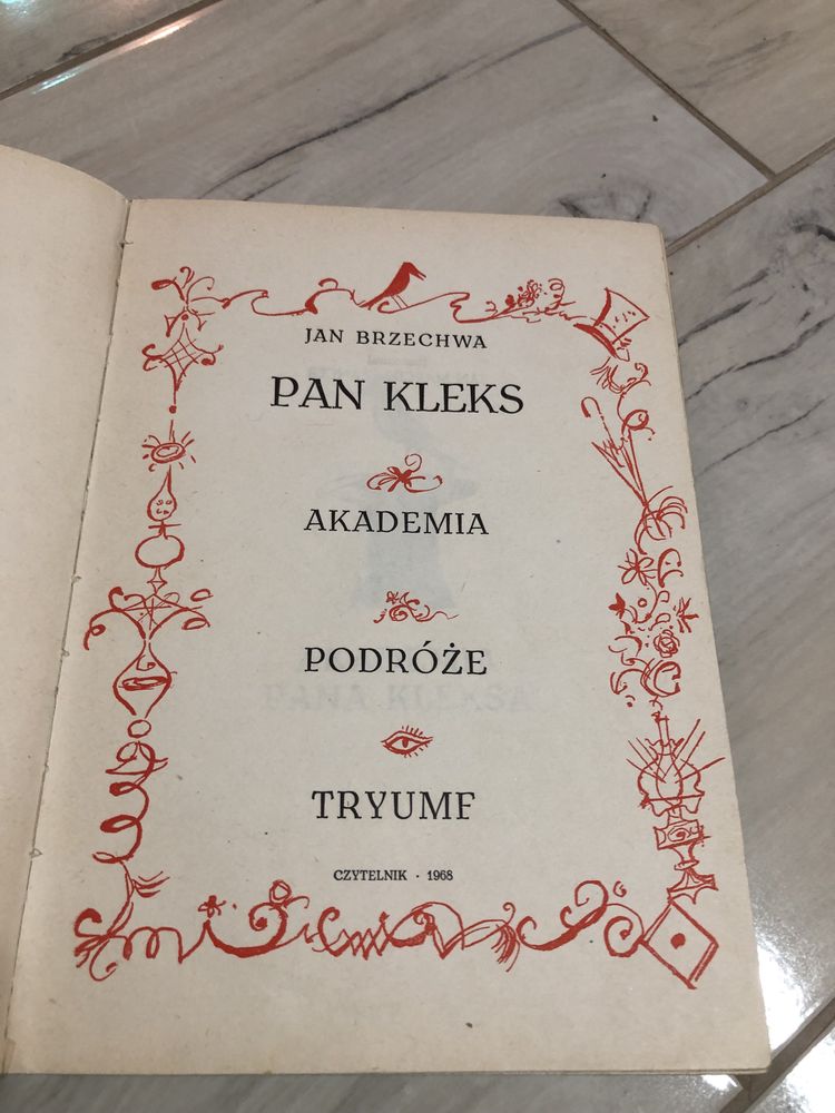 Pan Kleks książka 1968 rok