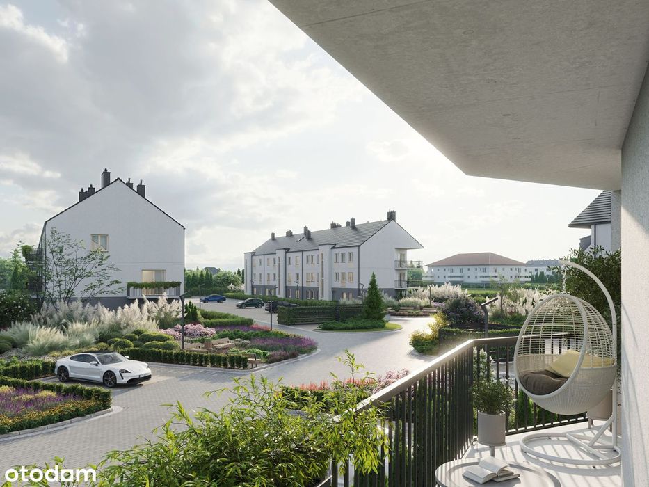 3-pokojowe mieszkanie 53m2 + ogródek Bezpośrednio