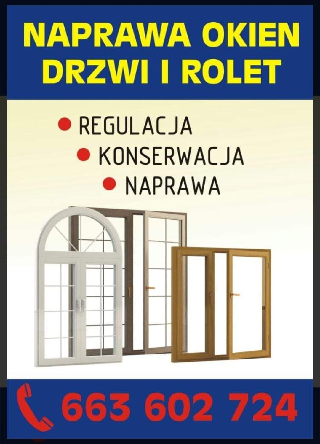 Naprawa Okien Drzwi Rolet