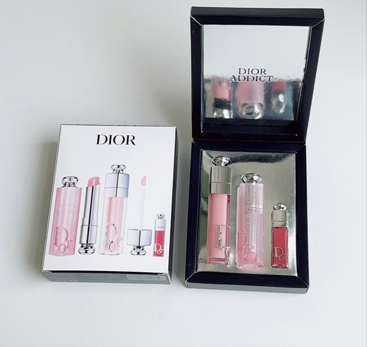 Набір бальзамів для губ Dior Addict Natural Glow set бальзам Dior