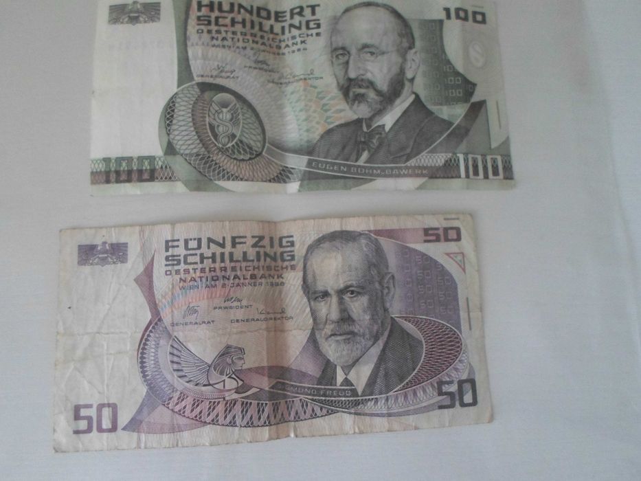 Kolekcjonerskie banknoty, 50 i 100 Szylingów 1984/85