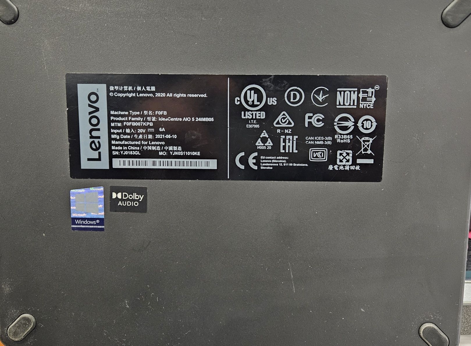 Lenovo ldeaCentre AIO 5 241MB05