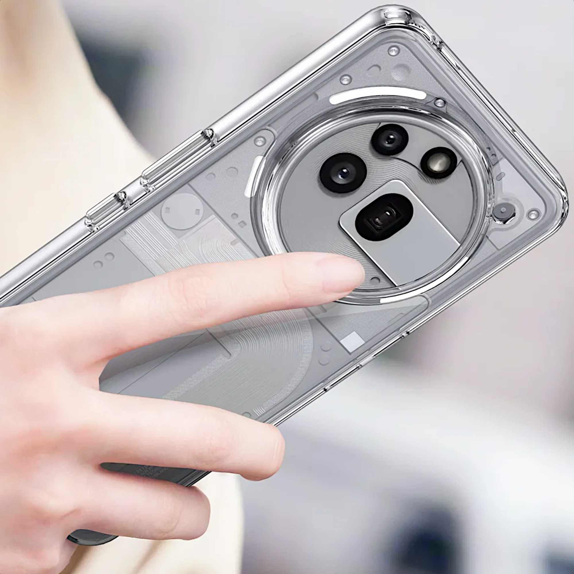 Etui ELEVATE HEXAGON do NOTHING Phone 3a Pro - Clear
