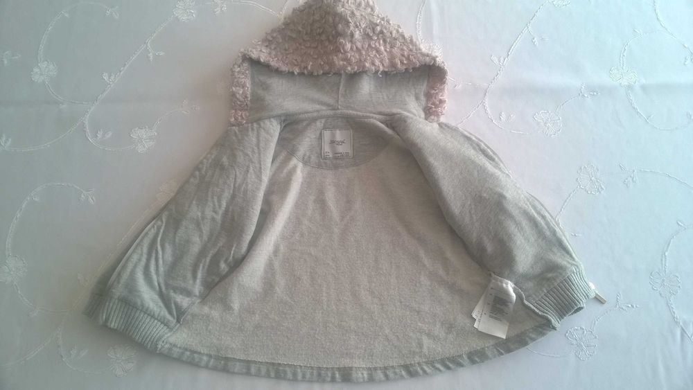 bluza bawełna mayoral z kapturem szara baranek rozmiar 98