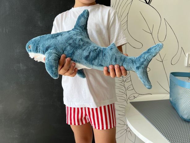 Мягкая плюшевая акула ikea shark реалистичная игрушка
