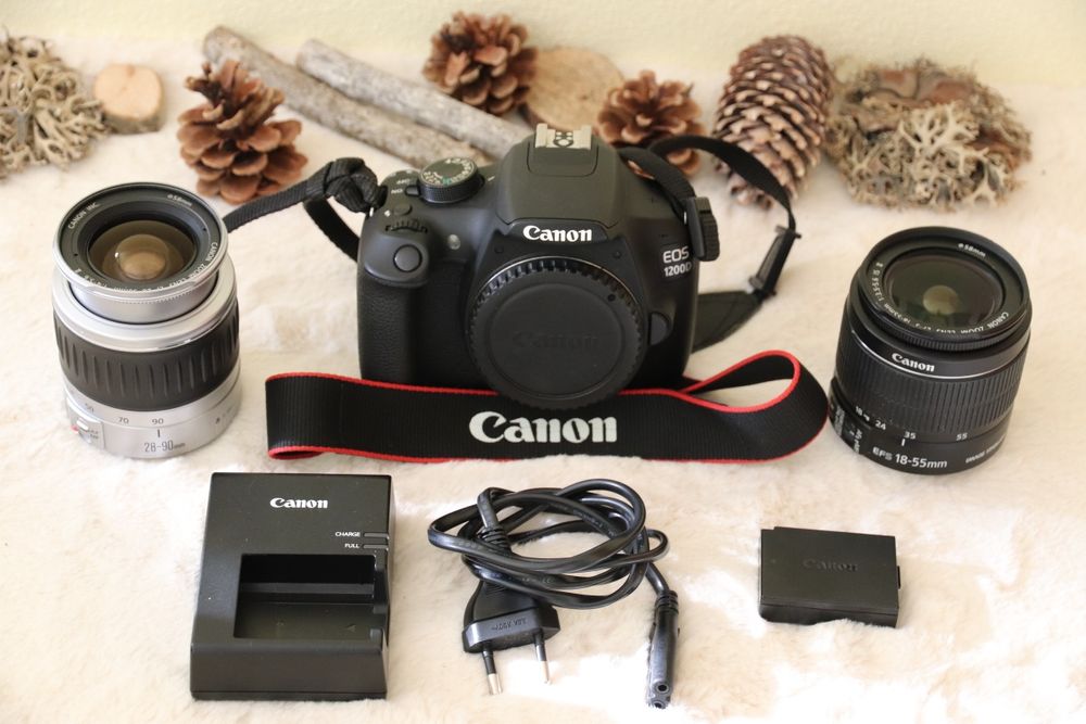 Canon EOS 1200D + 2 objetivas