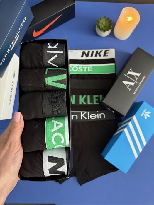 Чоловічі труси різних брендів Лакоста, Адідас, Том, Найк