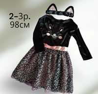Сукня плаття платье нарядне костюм кішка кошка 92-98см