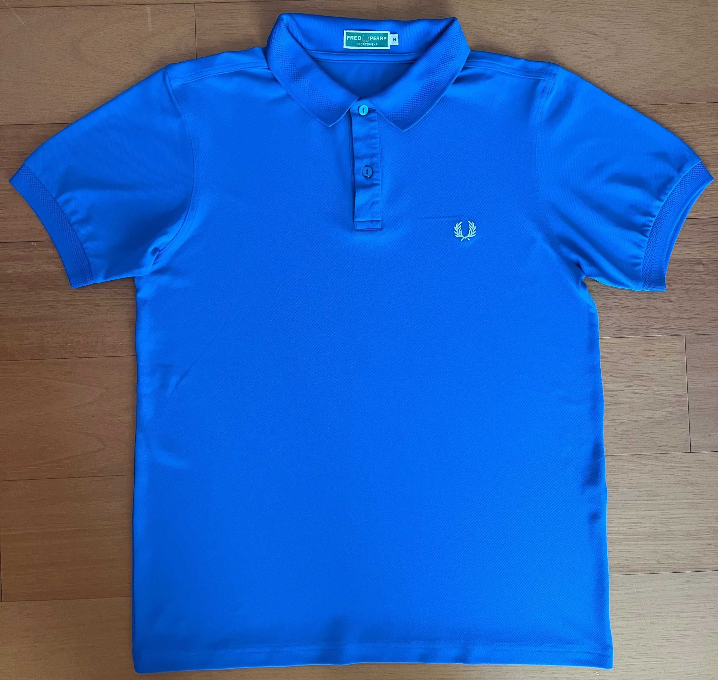 Pólo azul da Fred Perry - Homem - Tamanho M