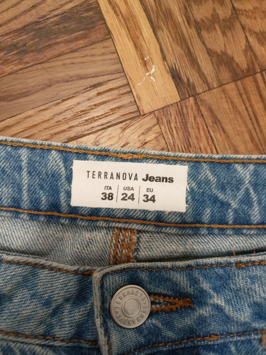 Spodnie dżinsowe oversize mom jeans M