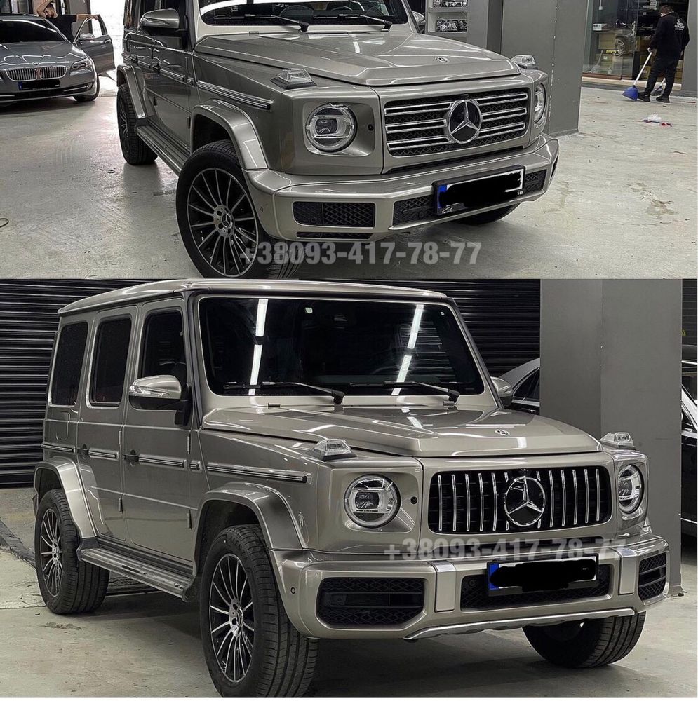 Обвес Mercedes W463 W463A G500 G63 AMG Бампер Решетка Очки Арки