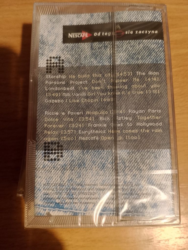3 oryginalnie zapakowane kasety w folli,kasety vintage Prl