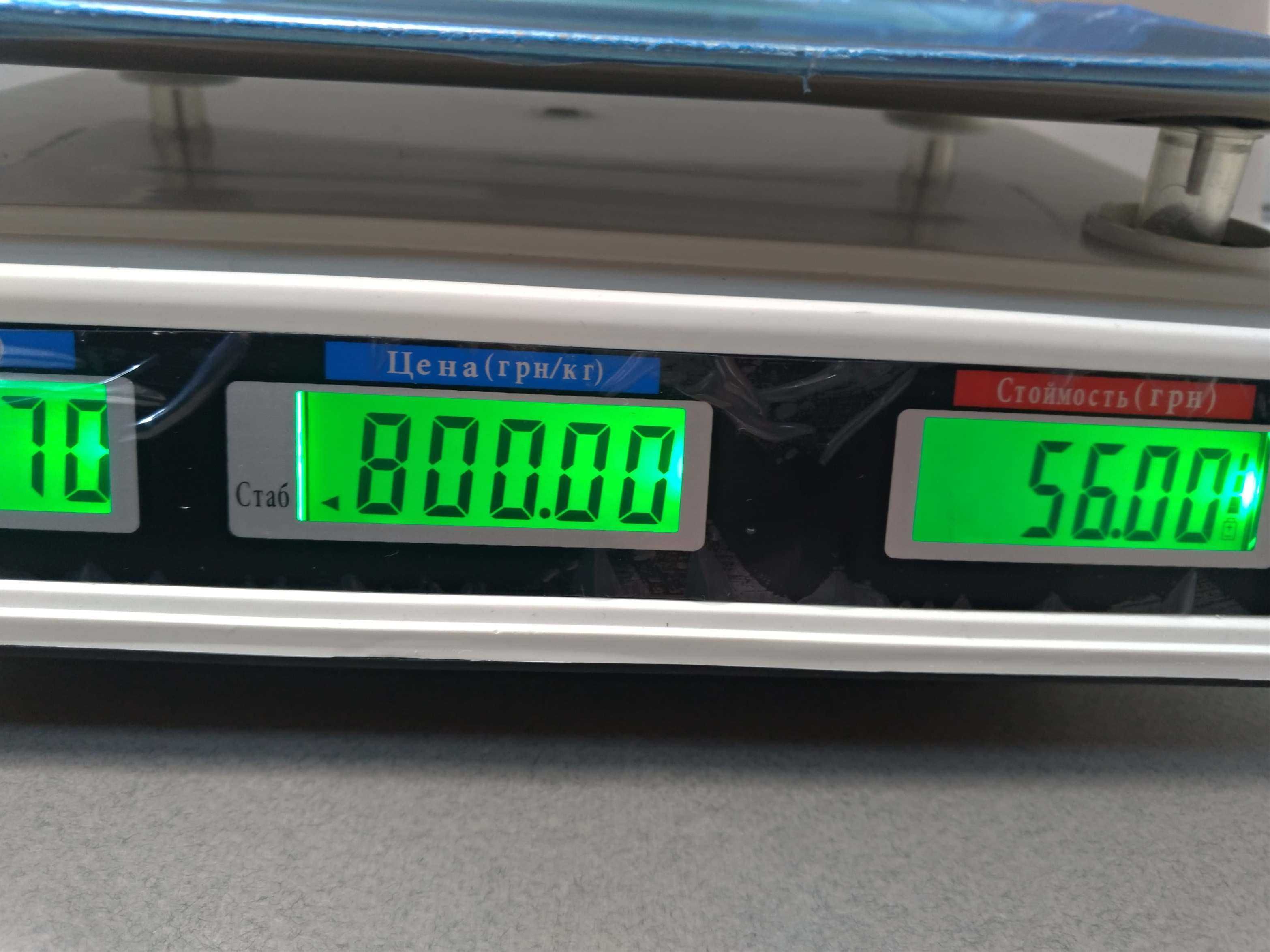 Аккумуляторные торговые весы для прилавка до 50кг Smart DT-809