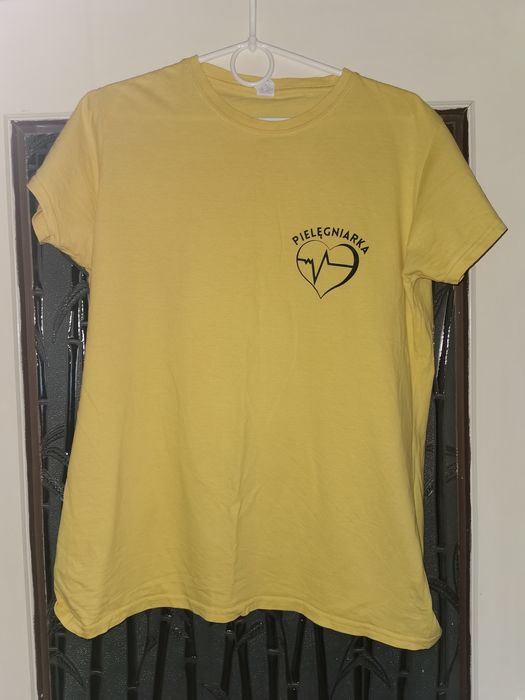 Damska koszulka medyczna t-shirt z napisem pielęgniarka rozmiar XL