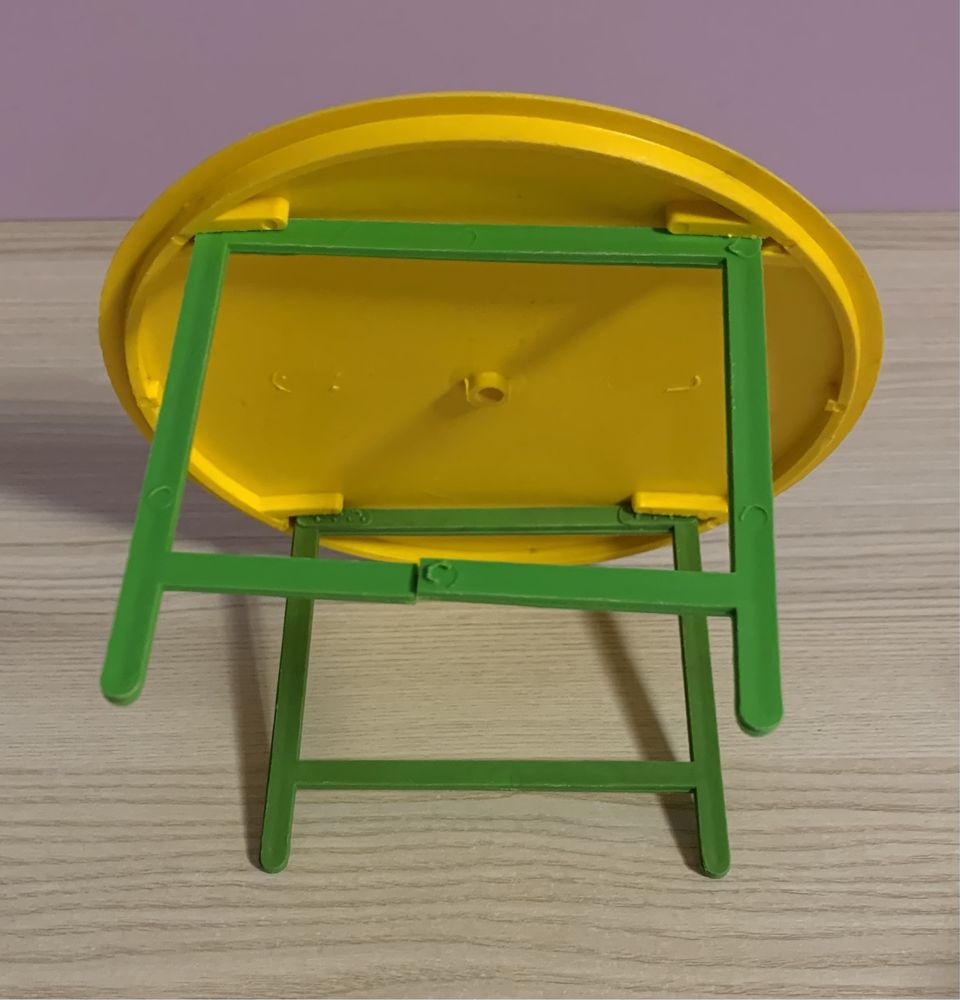 Stół plus krzesło dla lalki pluszaka zestaw zabawka PRL Unikat Vintage