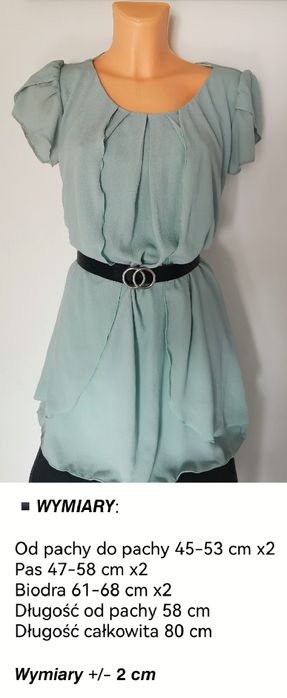 Sukienka muślinowa falbany