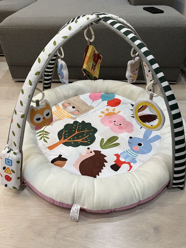 Игровой развивающий коврик Qkids Park с музыкой и светом