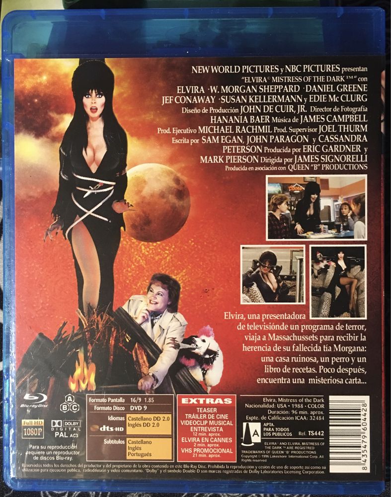 Elvira mistress of the dark Blu ray