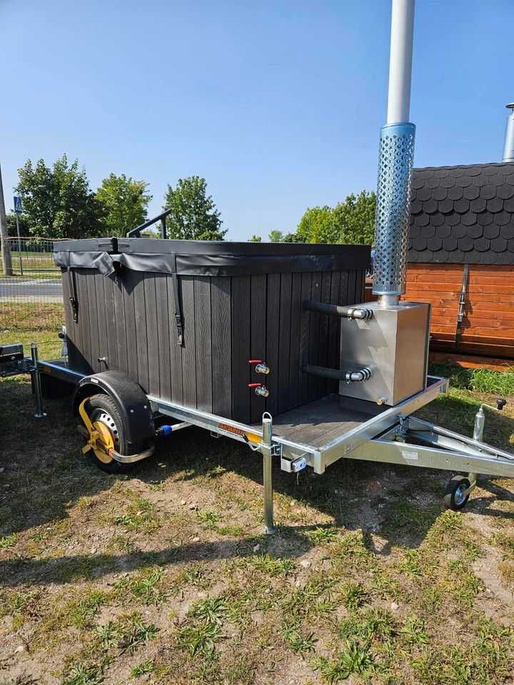 Balia Mobilna Jacuzzi Spa kompozyt hydromasaż przyczepka laminat