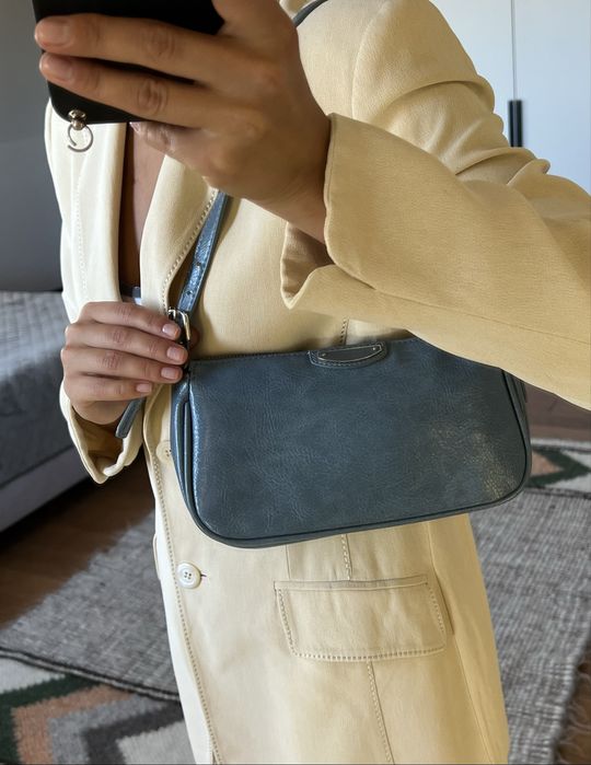 Сумка Mango блакитна