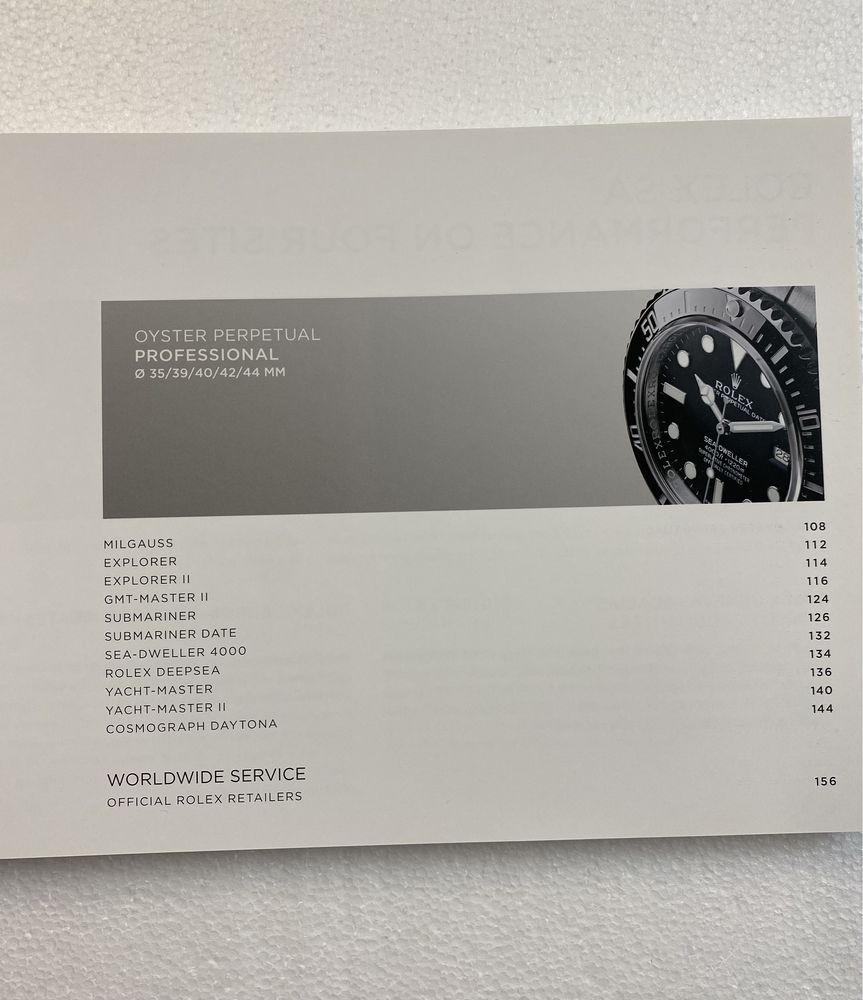 Katalog zegarków Rolex 2014