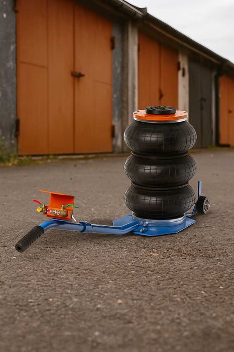 Podnośnik pneumatyczny Bałwanek 3.5T + guma Lewarek żaba poduszka