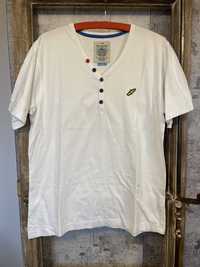 T-shirt polo bialy Brookhaven r. L