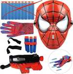 Akcesoria Spiderman maska wyrzutnia rękawiczka dodatki do stroju