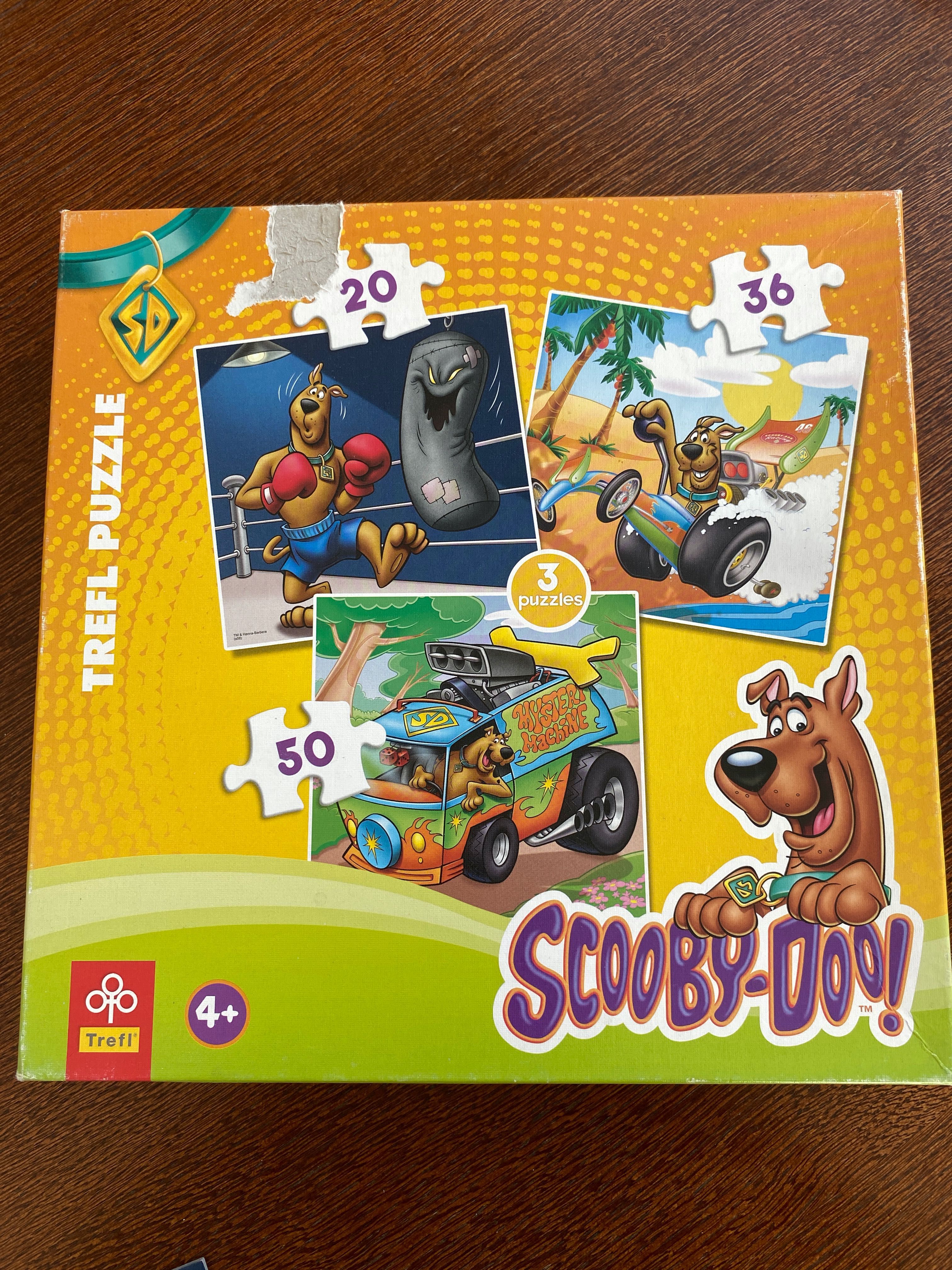 Puzzle Scooby Doo, 3 układanki: 20,36 i 50 elementów