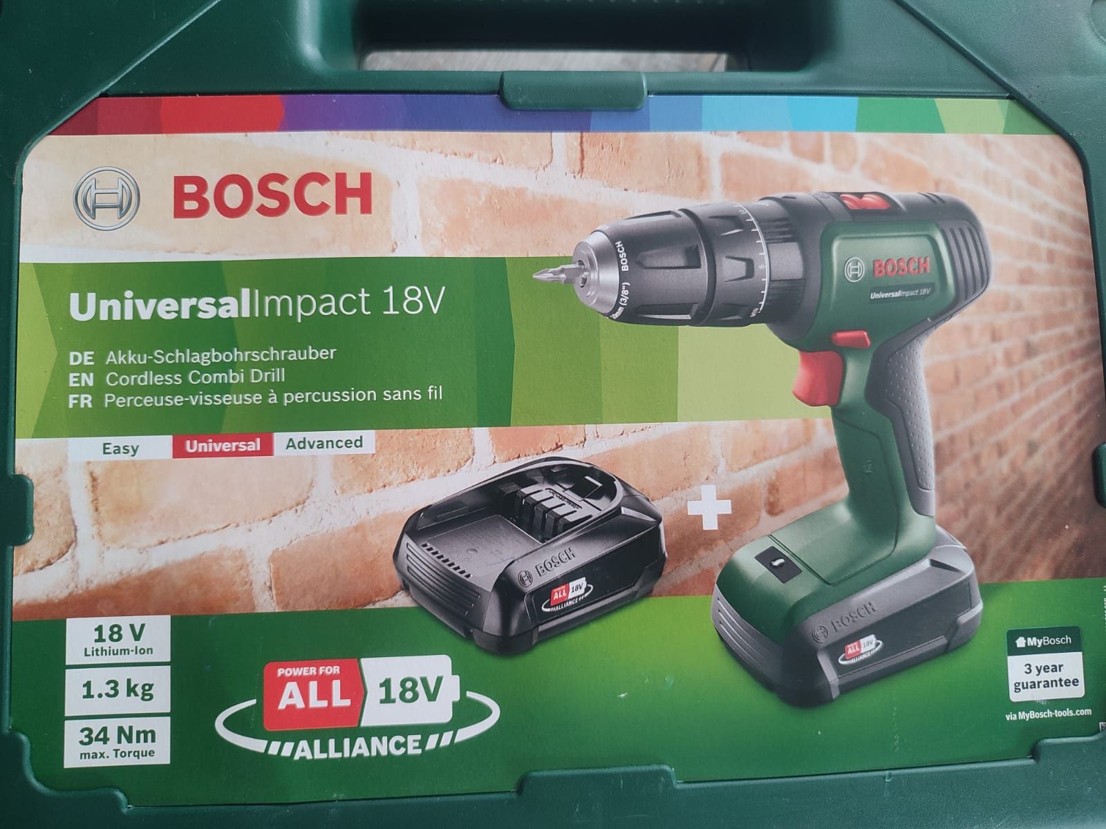 Bosch wiertarka - wkrętarka universalimpact 18v udar *NOWA*