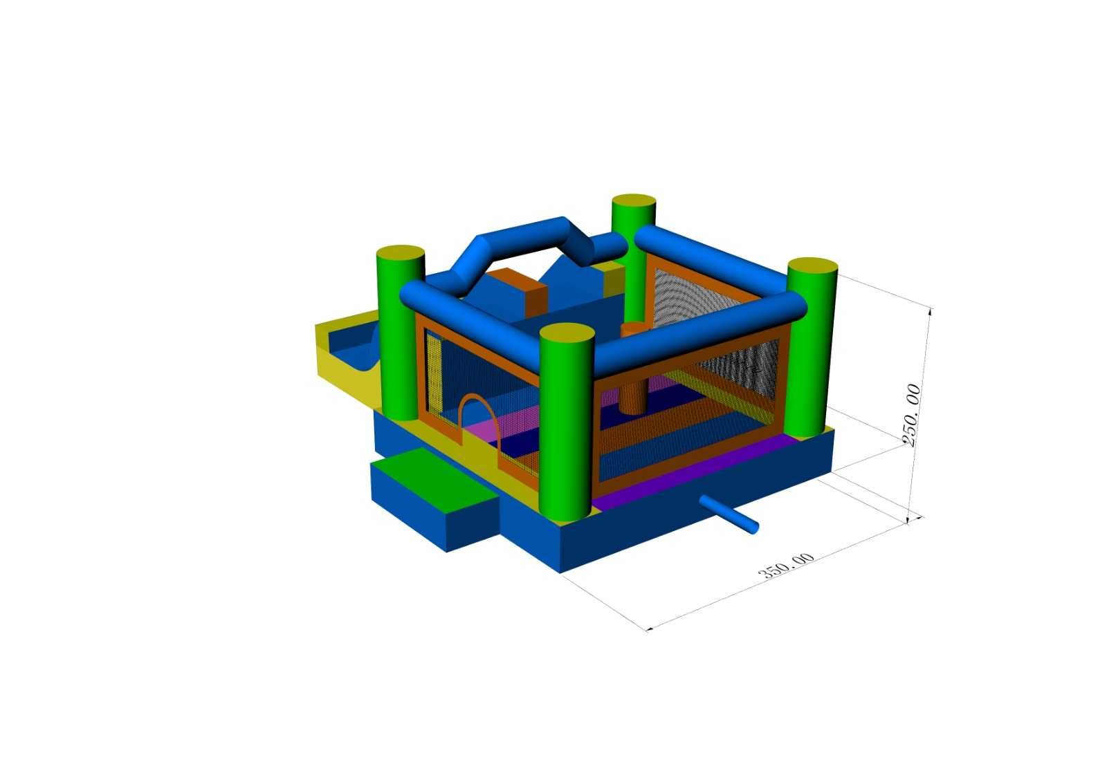 Insuflável Castelo Duplo Slide (Novo)