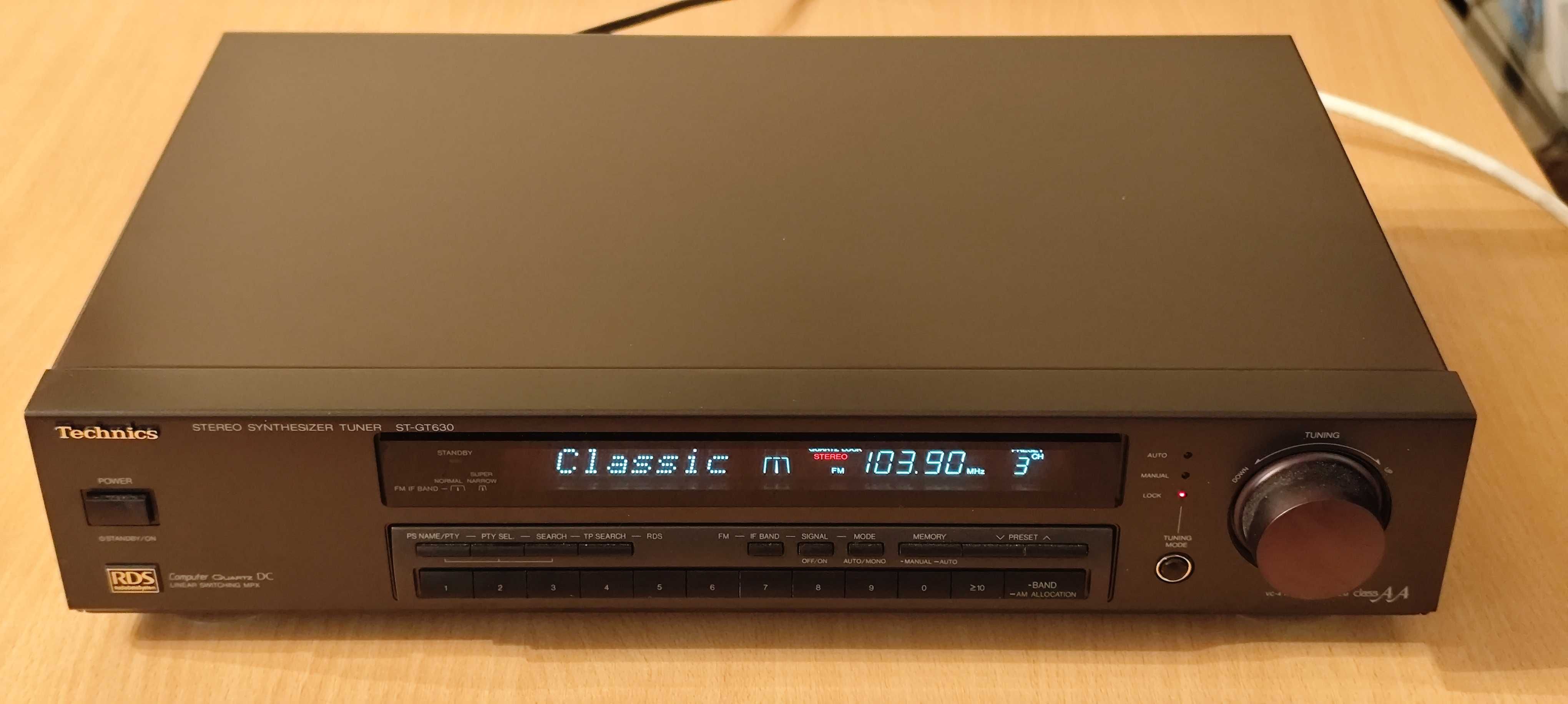 Technics ST-GT630 topowy tuner RDS STAN KOLEKCJONERSKI