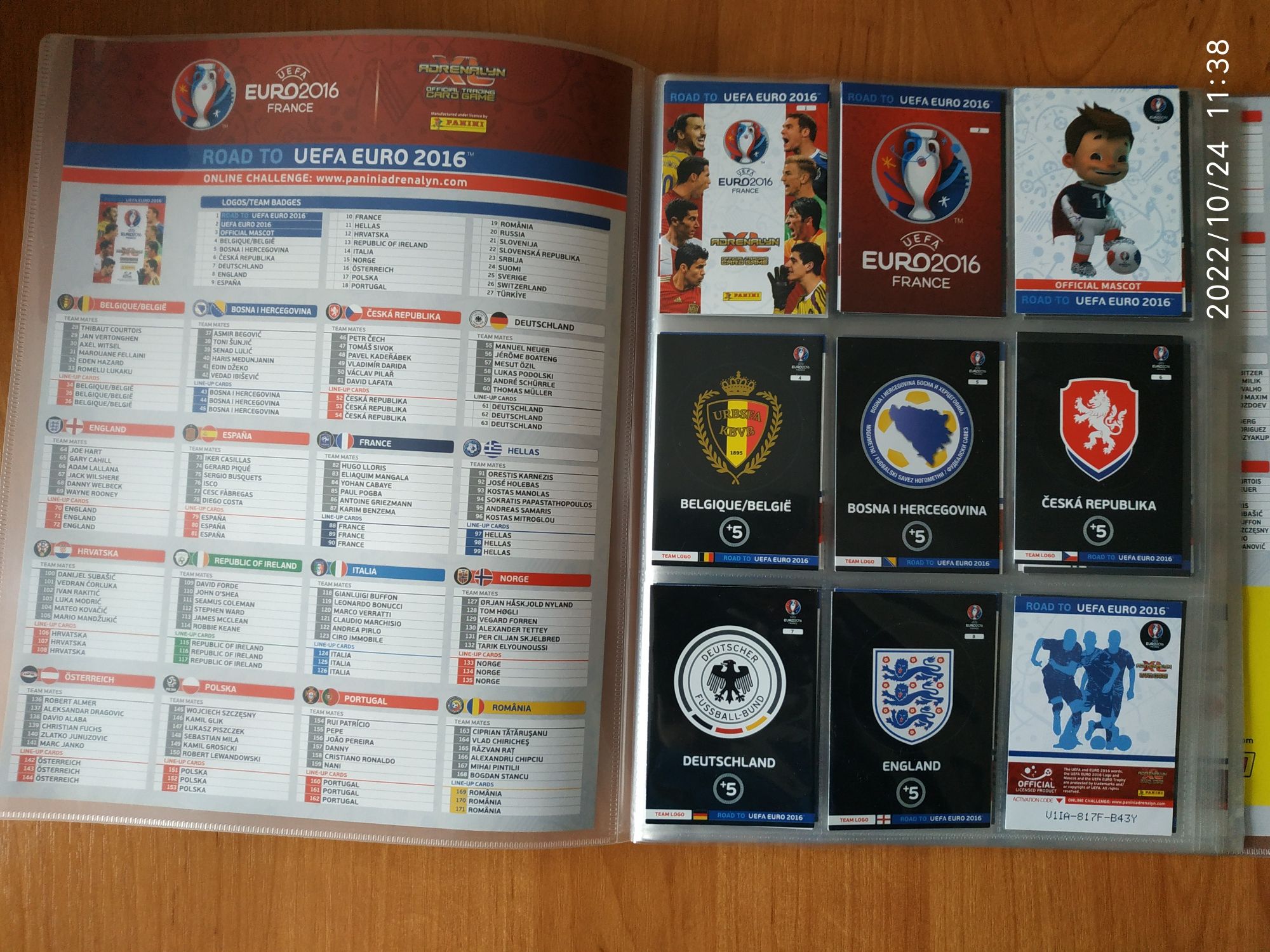 Panini Road to UEFA EURO 2016 - album plus 171 kart