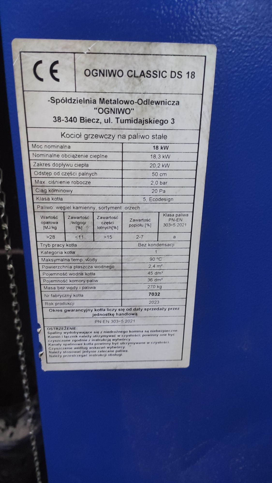 Kocioł ogniwo ds 18