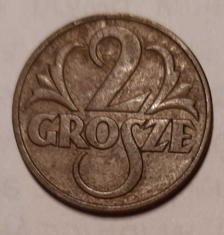 3 monety - 2 grosze z 1928, 1938 i 1939 roku