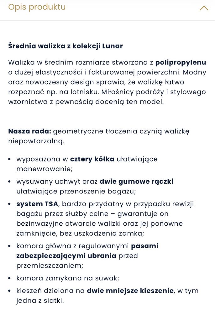Średnia walizka wittchen